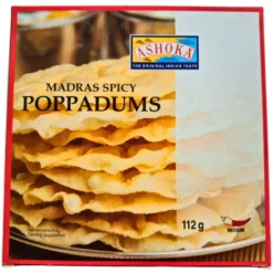 Ashoka Madras Spicy Poppadums 112g
