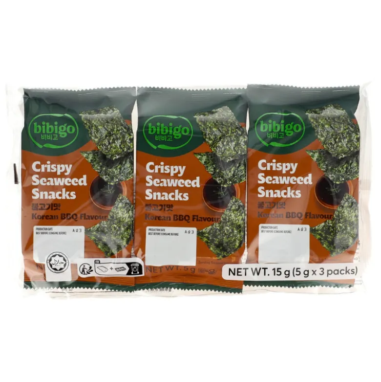 Bibigo Korean BBQ Nori Tang Snack (3x5g)