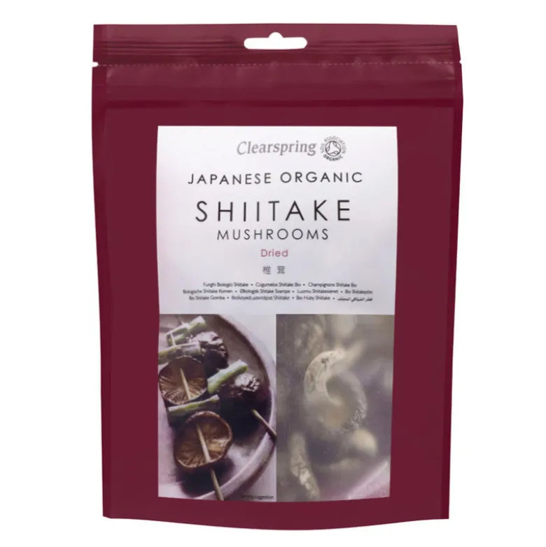 Clearspring Shiitake Svampe Tørrede Økologiske 40g