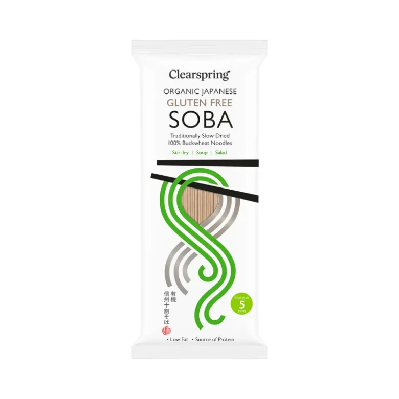 Clearspring Soba 100% Boghvede Nudler Økologisk 200g