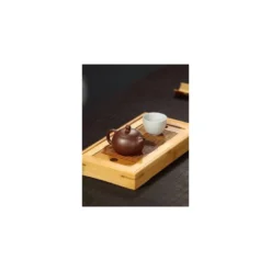 Gongfu Te Ceremoni Serveringsbakke Bambus 27x14cm