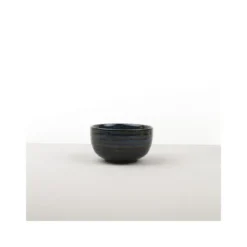 Japansk Keramik Chawan Matcha Skål 13cm Blå Kobber Hvirvel