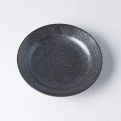 Japansk Keramik Frokost Tallerken 17cm Mat Sort