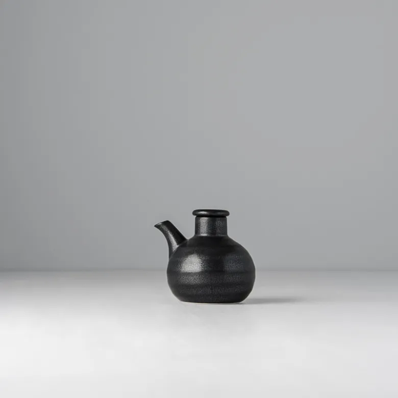 Japansk Keramik Kande til Soja 120ml Mat Sort