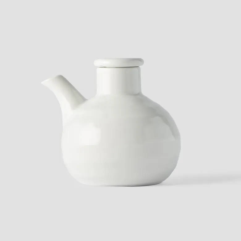 Japansk Keramik Kande til Soja 120ml Hvid
