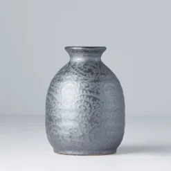 Japansk Keramik Sake Karaffel 300ml Black Scroll