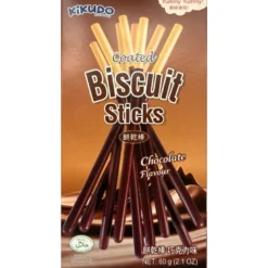 Kikudo Coated Biscuit Sticks Chocolate 60g