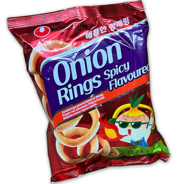 Nongshim Hot & Spicy Chili Onion Rings Snack 40g