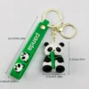 Panda Nøglering Banner Grøn/Sort 5cm