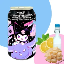 Sanrio Kuromi Ramune Lemon Warabi Mochi Sparkling Water