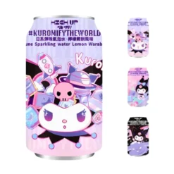 Sanrio Kuromi Ramune Lemon Warabi Mochi Sparkling Water