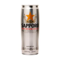 Sapporo Premium Silver Can Øl 650ml