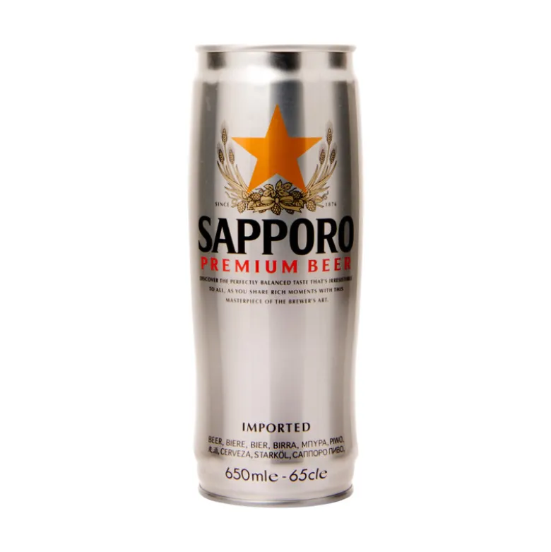 Sapporo Premium Silver Can Øl 650ml