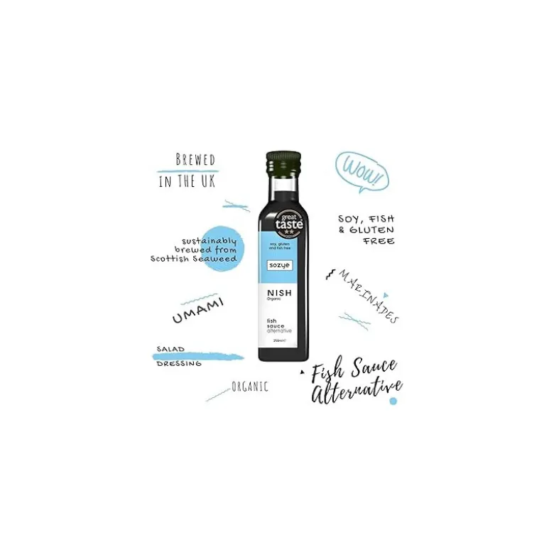 Sozyë NISH Sauce 250ml - Økologisk Glutenfri og Sojafri Sauce