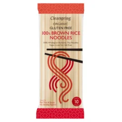 STOP MADSPILD (BEDST FØR 22/01/26) - Clearspring 100% Brune Ris Nudler Økologisk 200g