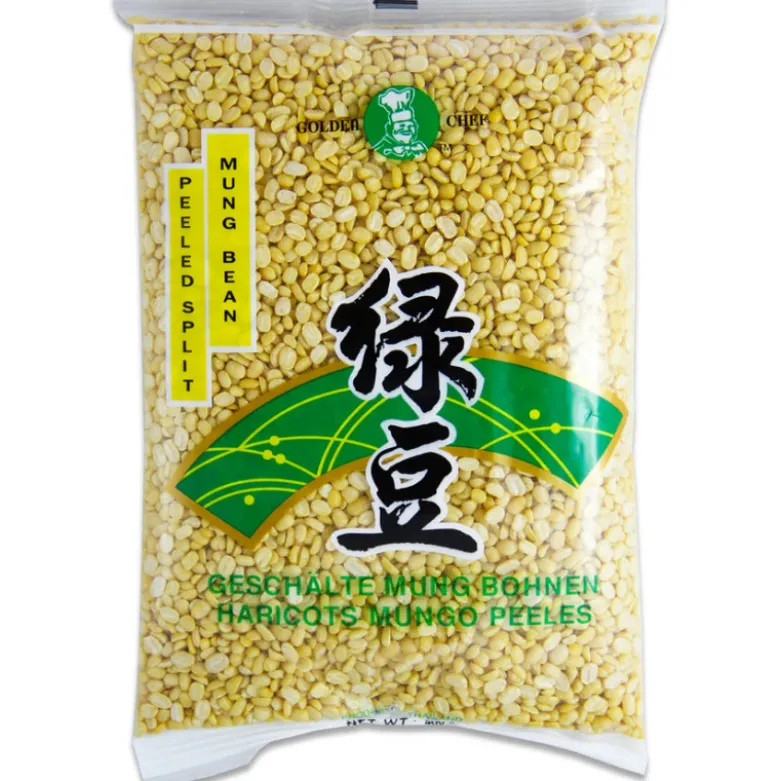 STOP MADSPILD (BEDST FØR: 06/06/26) - Golden Chef Peeled Split Mung Bean - Mungbønne Linser 400g