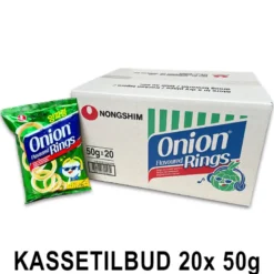 STOP MADSPILD (BEDST FØR 18/12/25) - KASSETILBUD - Nongshim Onion Rings Snack