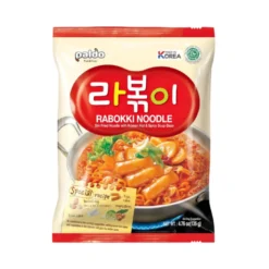 STOP MADSPILD (BEDST FØR 27/10/25) - KASSETILBUD (16 stk.) - Paldo Hot & Spicy Rabokki Instant Ramen Nudler