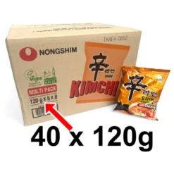STOP MADSPILD (BEDST FØR 26/03/26) - MEGA KASSETILBUD (40 stk.) - Nongshim Kimchi Ramyun Instant Nudler
